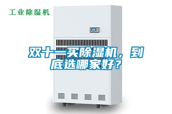 雙十一買除濕機，到底選哪家好？