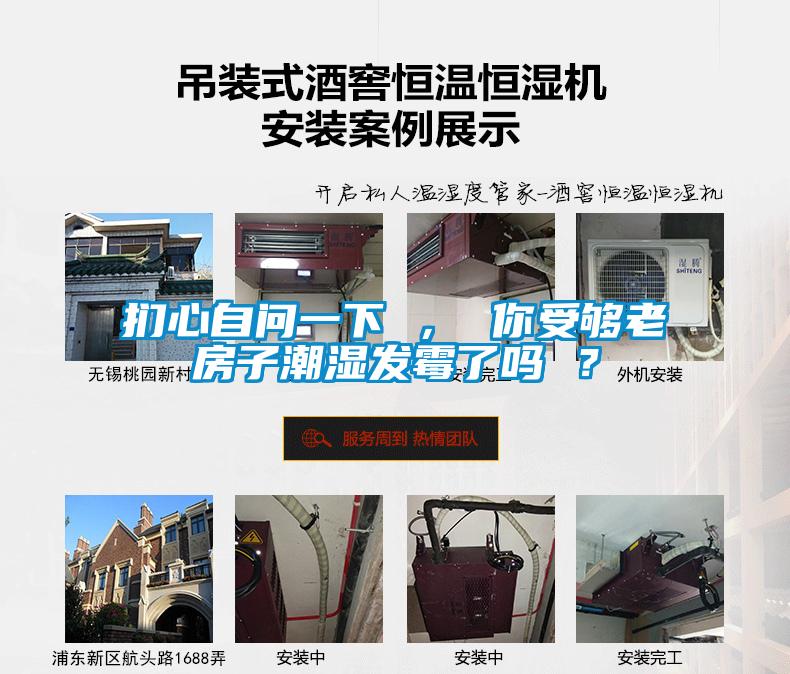 捫心自問一下 ， 你受夠老房子潮濕發霉了嗎 ？