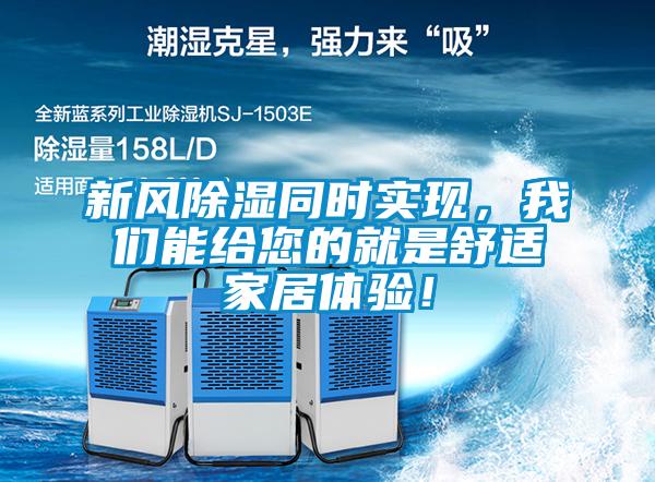 新風除濕同時實現(xiàn)，我們能給您的就是舒適家居體驗！