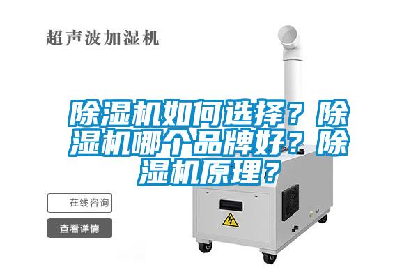 除濕機如何選擇？除濕機哪個品牌好？除濕機原理？