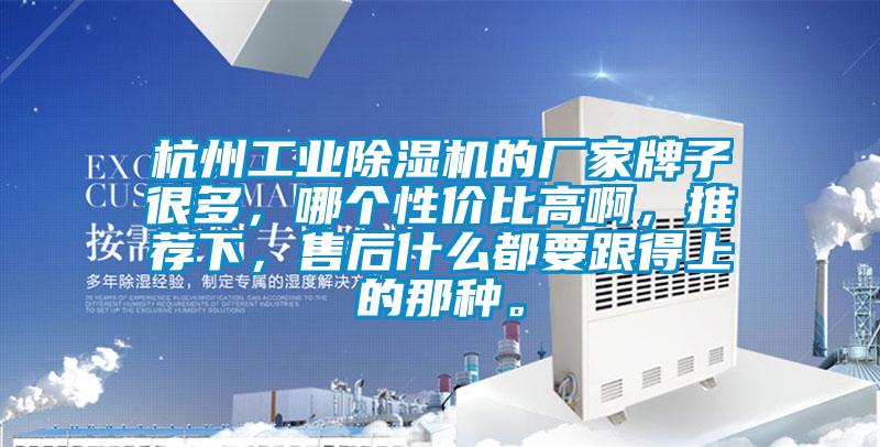 杭州工業除濕機的廠家牌子很多，哪個性價比高啊，推薦下，售后什么都要跟得上的那種。