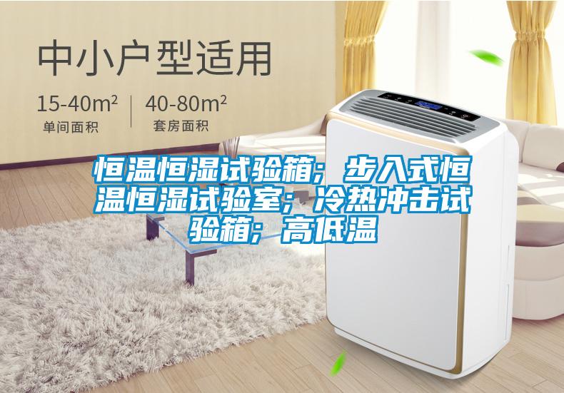 恒溫恒濕試驗箱; 步入式恒溫恒濕試驗室; 冷熱沖擊試驗箱; 高低溫