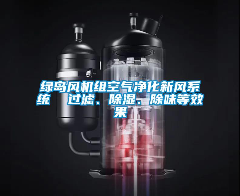 綠島風(fēng)機組空氣凈化新風(fēng)系統(tǒng) 過濾、除濕、除味等效果