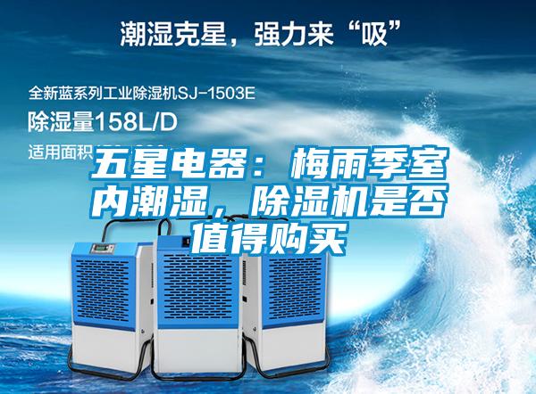 五星電器：梅雨季室內潮濕，除濕機是否值得購買