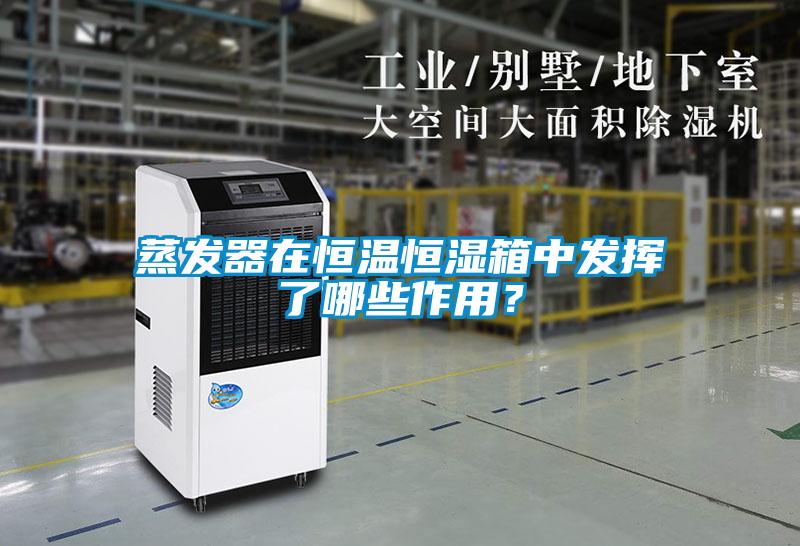 蒸發器在恒溫恒濕箱中發揮了哪些作用？
