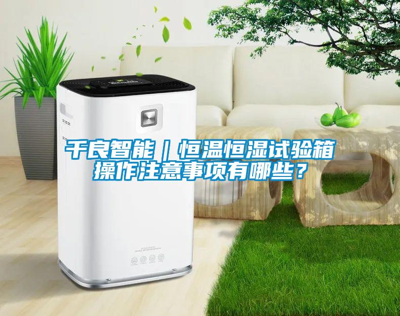 千良智能｜恒溫恒濕試驗箱操作注意事項有哪些？