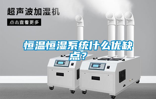 恒溫恒濕系統什么優缺點？