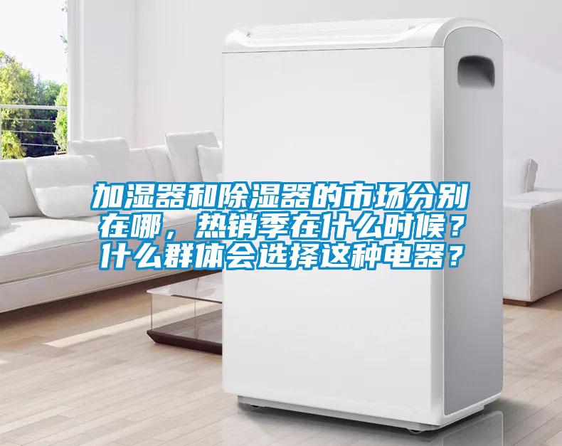 加濕器和除濕器的市場分別在哪，熱銷季在什么時候？什么群體會選擇這種電器？