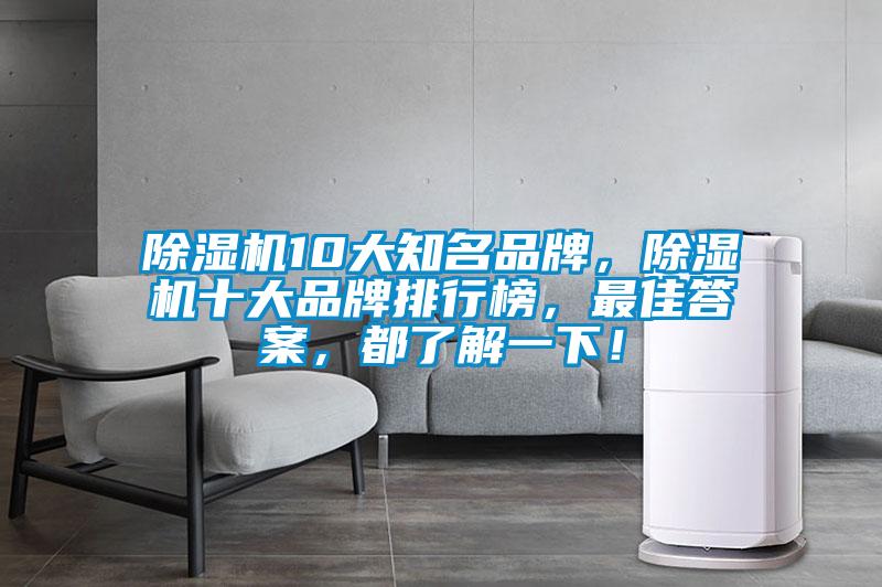 除濕機(jī)10大知名品牌，除濕機(jī)十大品牌排行榜，最佳答案，都了解一下！