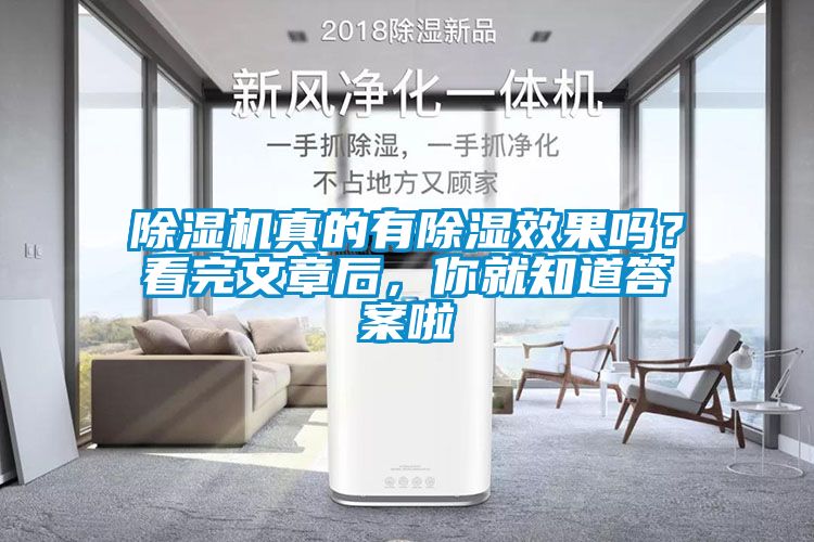 除濕機(jī)真的有除濕效果嗎？看完文章后，你就知道答案啦
