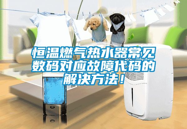 恒溫燃?xì)鉄崴鞒Ｒ?jiàn)數(shù)碼對(duì)應(yīng)故障代碼的解決方法！