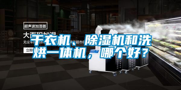 干衣機、除濕機和洗烘一體機，哪個好？
